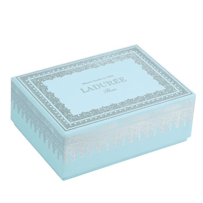 12 Pieces Macaron Box - Napoleon Blue Laduree